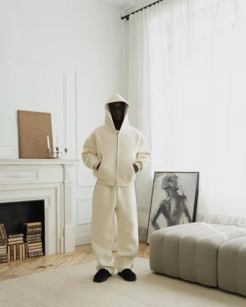 V2 Cloud Zip Hoodie In Apricot