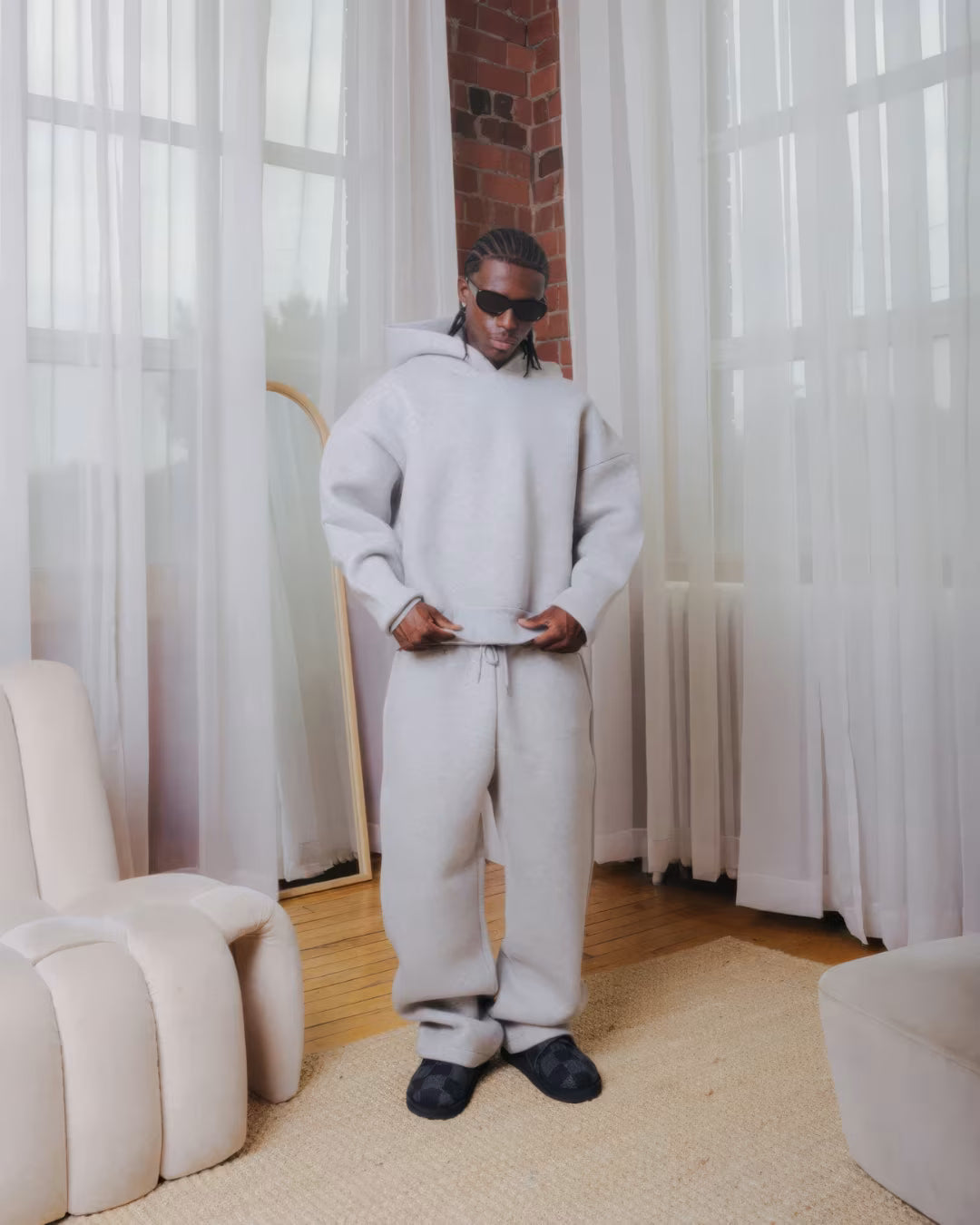 V2 Cloud Hoodie In Concrete