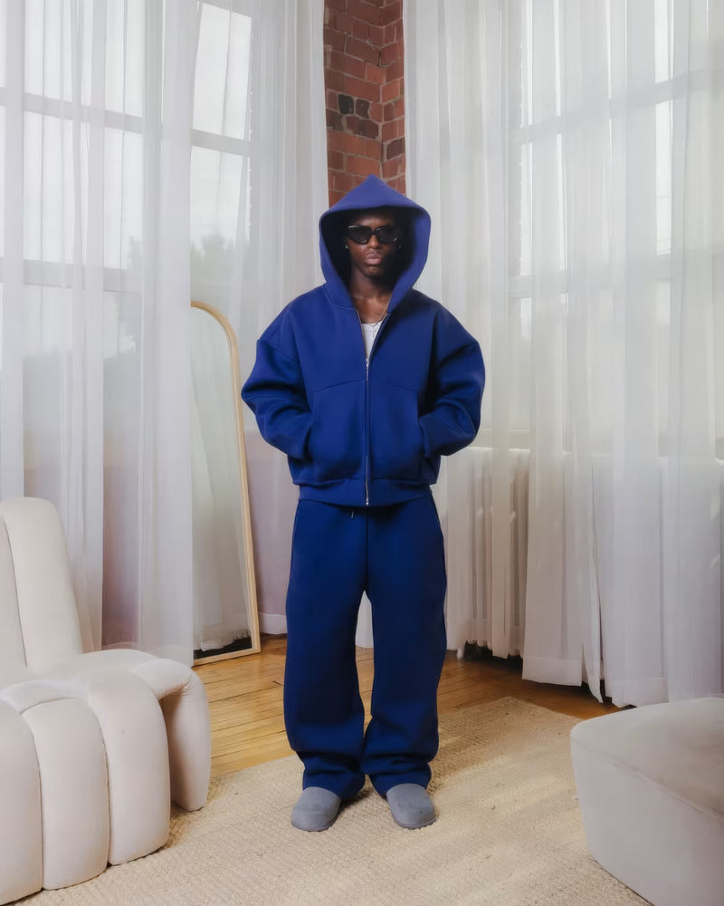 V2 Cloud Zip Hoodie In Navy