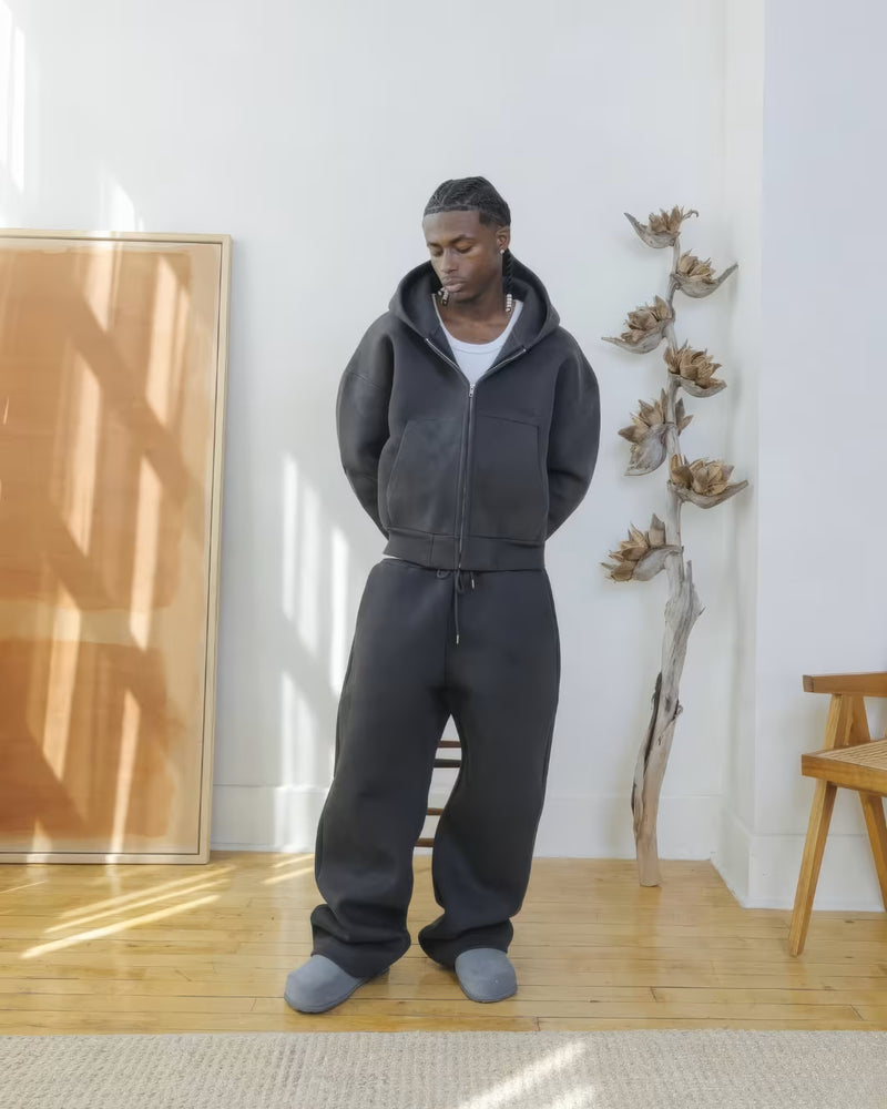 V2 Cloud Zip Hoodie In Pebble