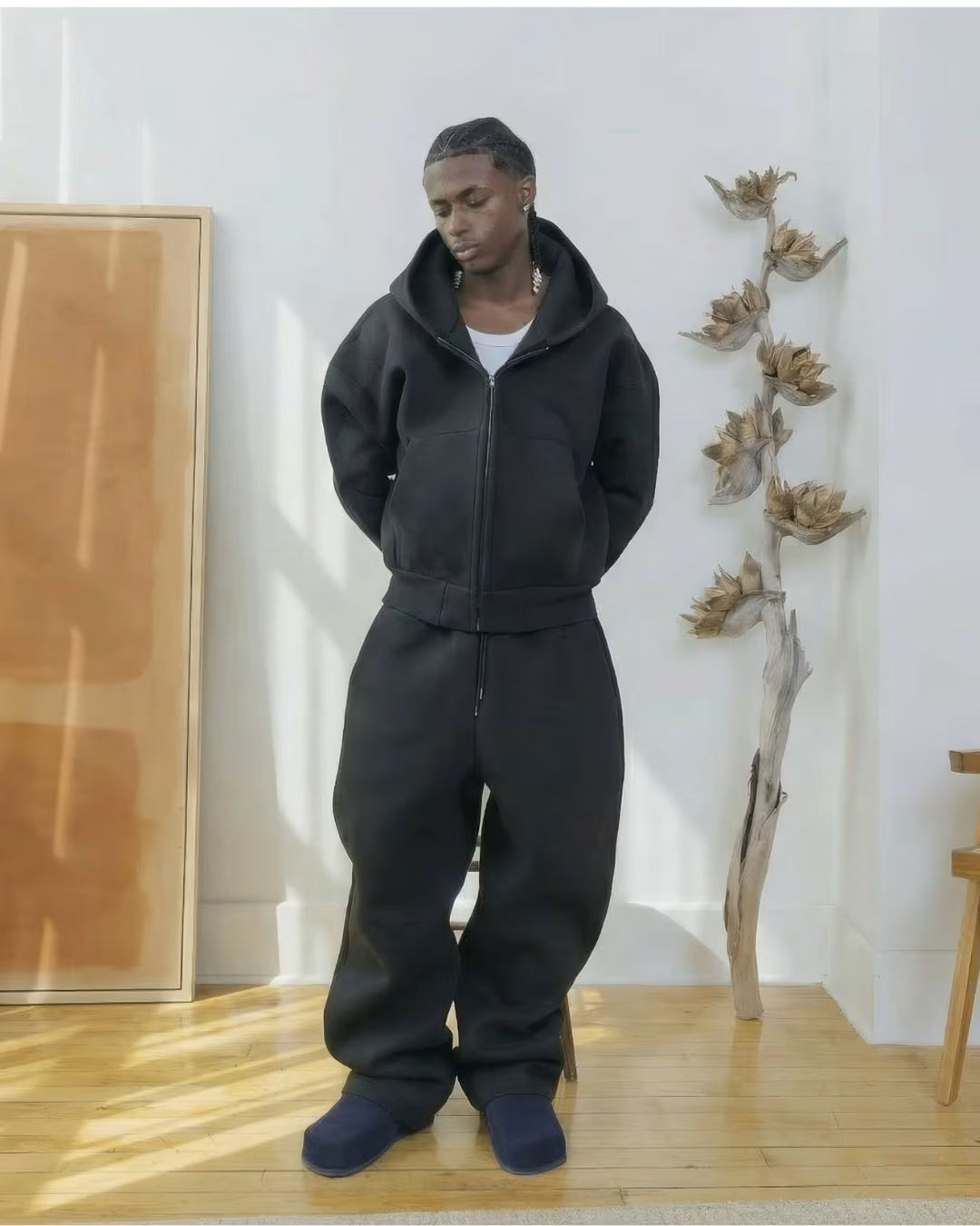 V2 Cloud Zip Hoodie In Shadow