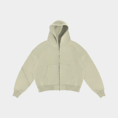 V2 Cloud Zip Hoodie In Apricot
