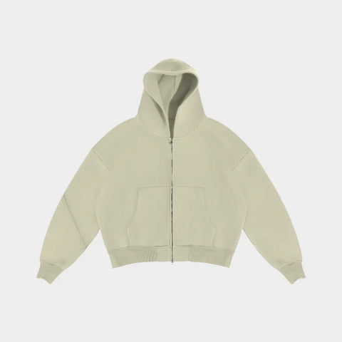 V2 Cloud Zip Hoodie In Apricot
