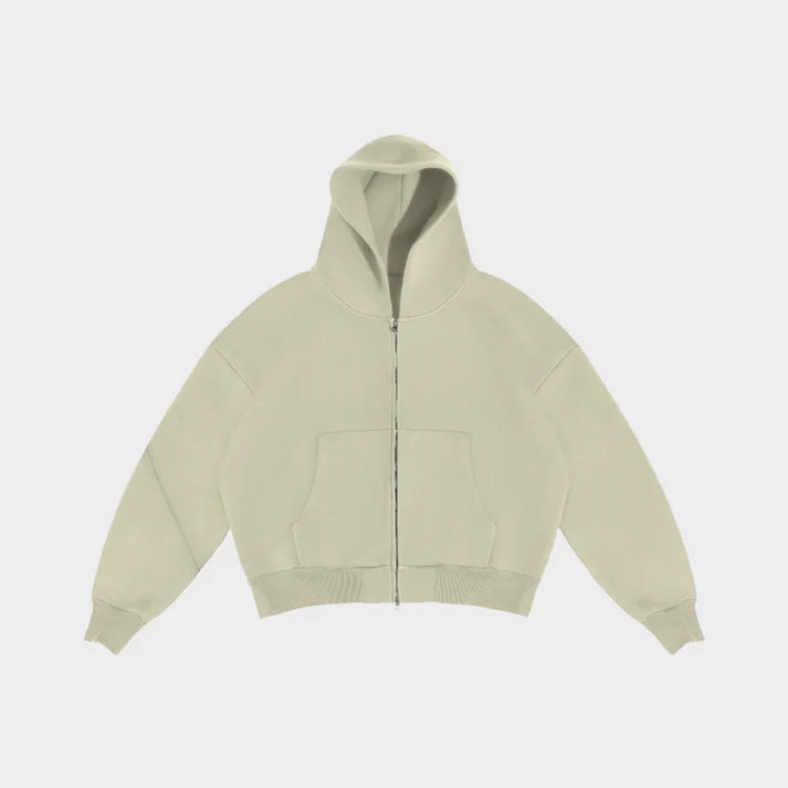 V2 Cloud Zip Hoodie In Apricot