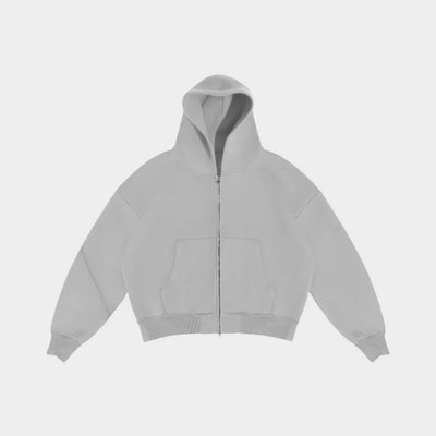 V2 Cloud Zip Hoodie In Arctic Gray