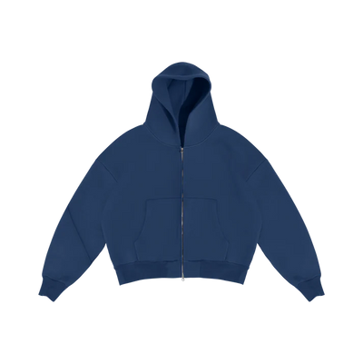 V2 Cloud Zip Hoodie In Navy
