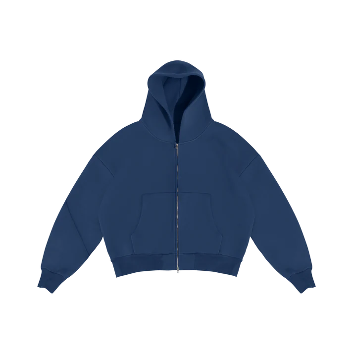 V2 Cloud Zip Hoodie In Navy
